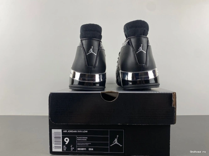 Metallic Silver Jordan 17 303891-004 Black   0327